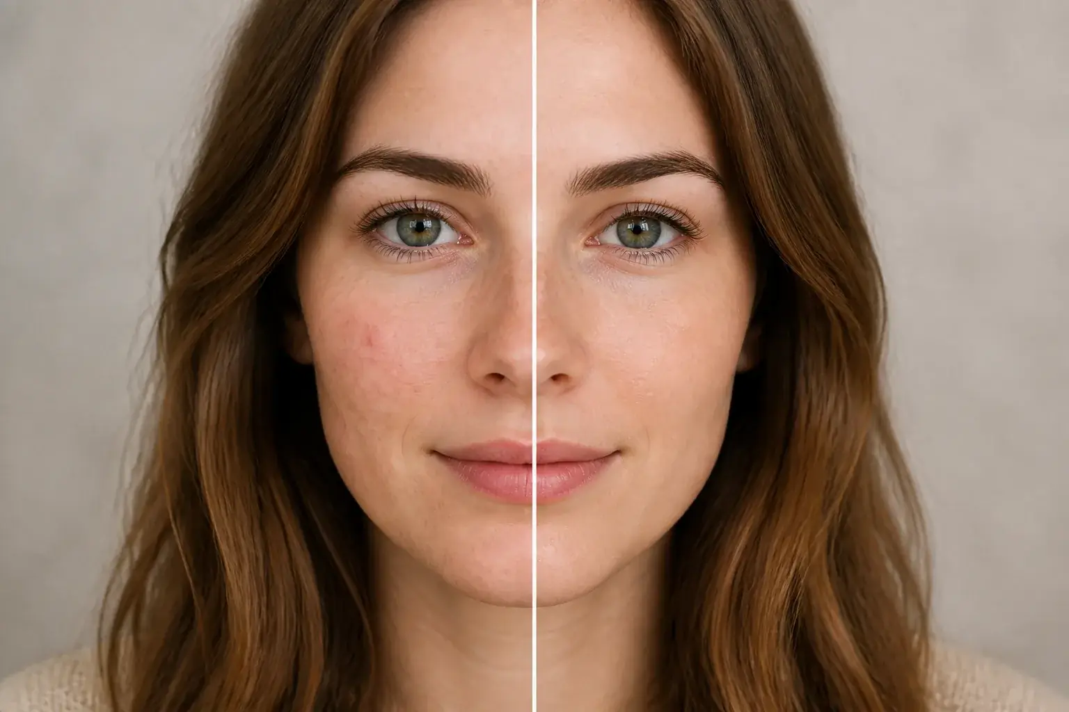 Another example of temporary blemishes gently retouched