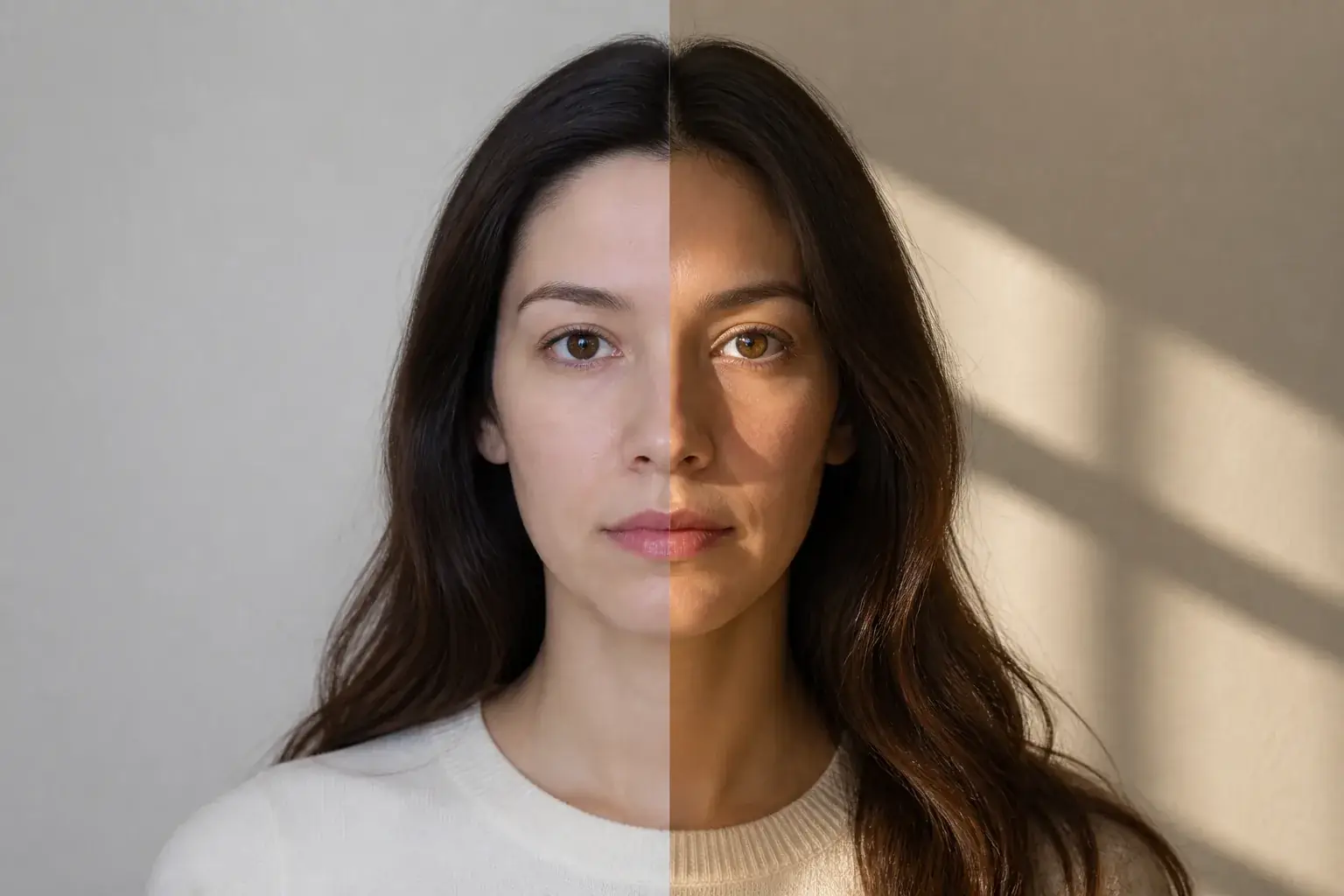 Another example of cool light changed into warm directional light