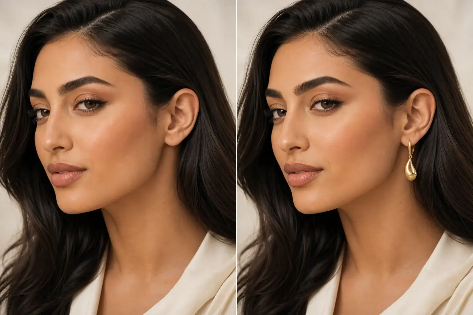 Earrings before and after preview 2